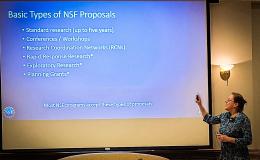 Erica Hill from the National Science Foundation presents about NSF opportunities for social science scholars.