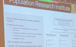 PowerPoint slide that says "Population Research Institute."