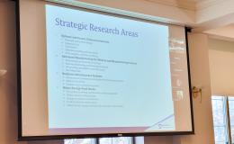 PowerPoint slide showing "Strategic Research Areas."