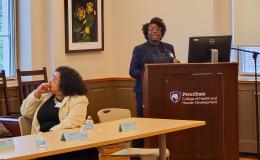 Cleothia Frazier, SSRI cofund, presents about her research.