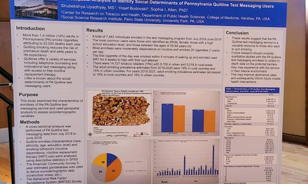 The conference featured a poster session during lunch.
