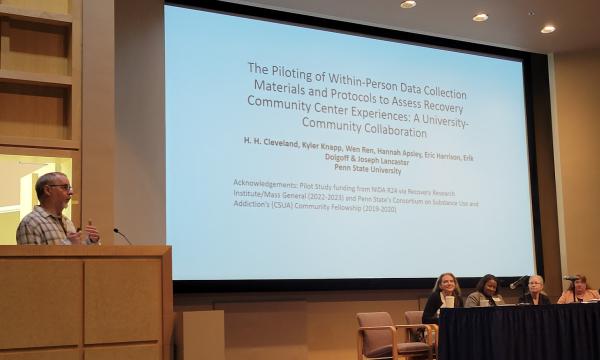 The CSUA conference featured rounds of research talks from researchers across the Commonwealth.