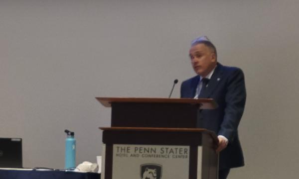 Andrew Read, Interim SVP for Research, opens the IFSE Workshop.