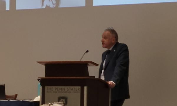 Andrew Read, Interim SVP for Research, presents his opening remarks at the IFSE Workshop.