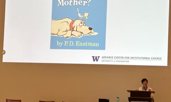 Joyce Yen, Director of the University of Washington (Seattle) ADVANCE Center for Institutional Change, was the event's keynote speaker.