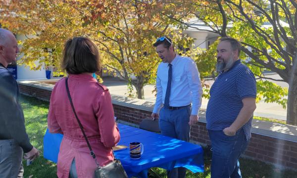 Attendees visit the various tables featuring SSRI's units.