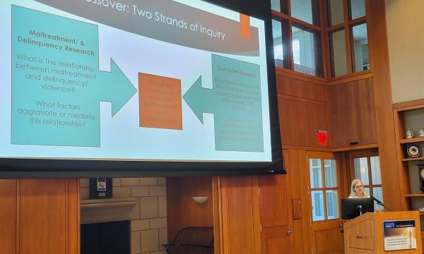 Denise Herz presents about how research can help disrupt dual system involvement.