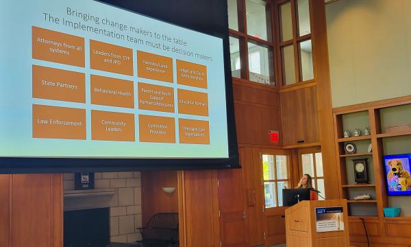 Jacki Hoover presents about building a collaborative multi-system team to support youth and families.