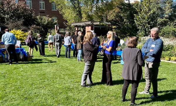 Attendees visit the various tables featuring SSRI's units.