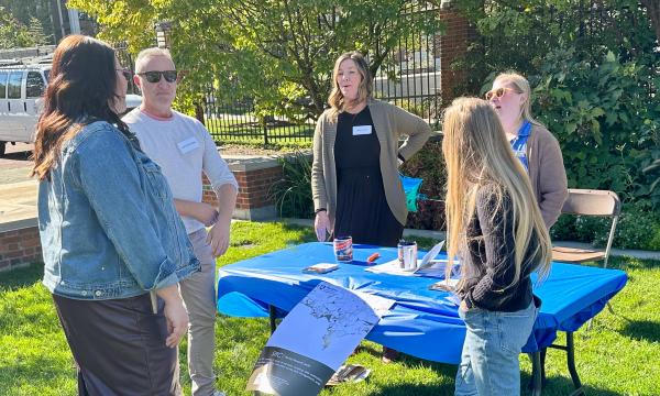 Attendees visit the various tables featuring SSRI's units.