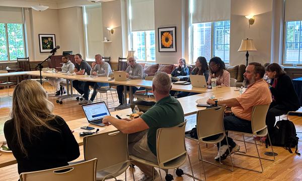 Attendees of the October 2 SSRI Open House, which discussed building resources for social and behavioral science research using smart devices and digital platforms.