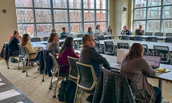 Attendees listen to Erika Crable's presentation.