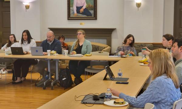 Attendees of the SSRI Open House about Flourishing.