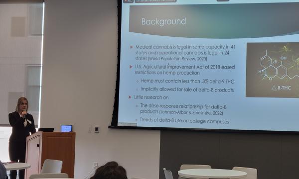 Anna Newell presents about the trends of use and perceptions of Delta-8 products.