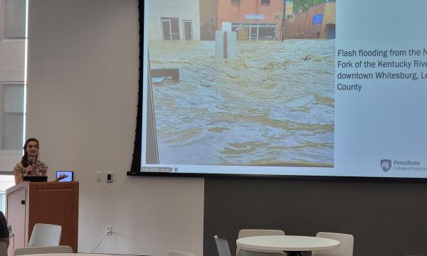 Kristina Brant talks about the impacts of flooding events on substance use in rural appalachia.