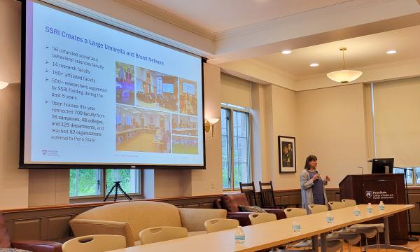 Deborah Ehrenthal, SSRI Director, talks about how many faculty are supported by SSRI's efforts.