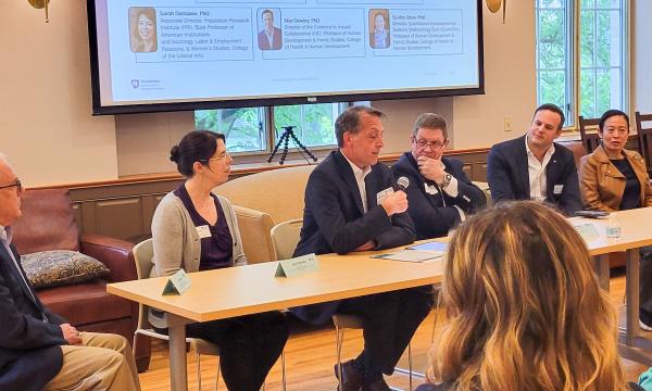 Christian Connell, Child Maltreatment Solutions Network director, speaks about collaboration with undergraduates.