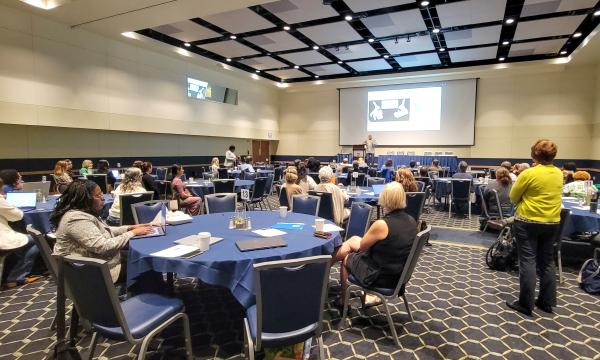 IFSE attendees listening to Timothy Eatman answer questions.
