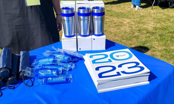 Swag options for SSRI Fall Welcome attendees.