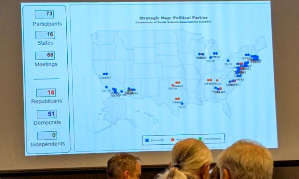 PowerPoint image with a map of the U.S.