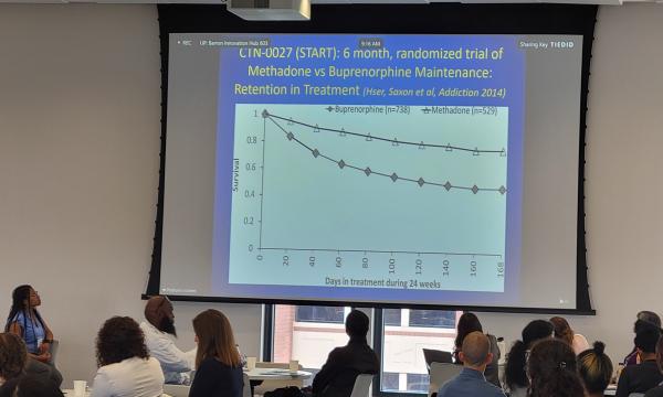 PowerPoint presentation slide from Edward Nunes' keynote speech: "Recovery from Opioid Use Disorder: With Medication, Without Medication? What Stands in the Way?"