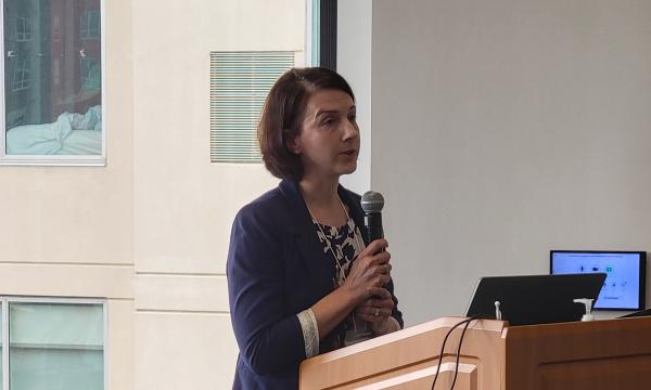 Tammy Corr, DO, Associate Professor of Pediatrics, Penn State College of Medicine, presents her talk.
