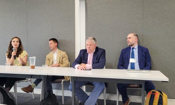 Kristina Brant, Glenn Sterner, Dennis Scalon and Jonathan Larsen answer questions.