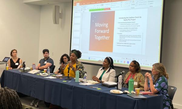 Photo of attendees at the Community Engaged Research Workgroup Launch.