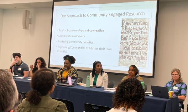 Photo of attendees at the Community Engaged Research Workgroup Launch.